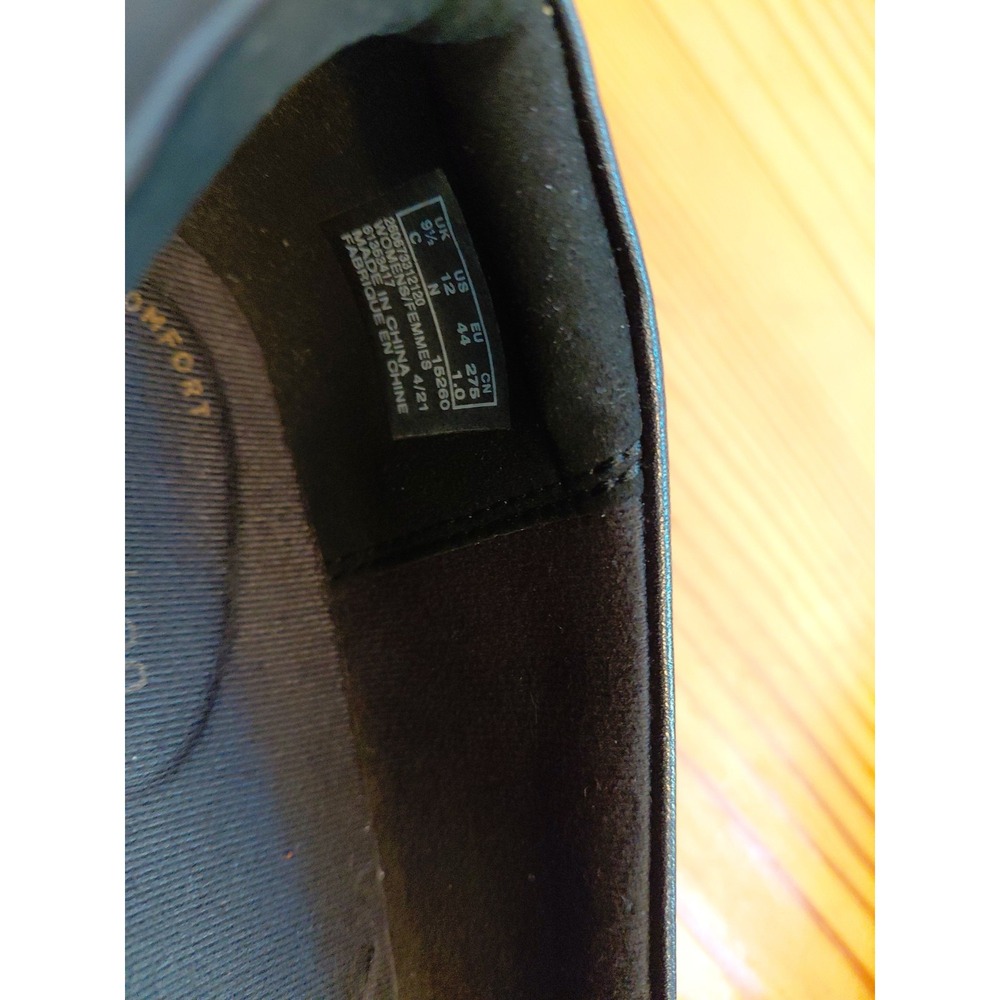 Clarks Ashland Comfort Loafer Flat Shoes Black Leather Tassel US 12 Narrow - Picture 7 of 8